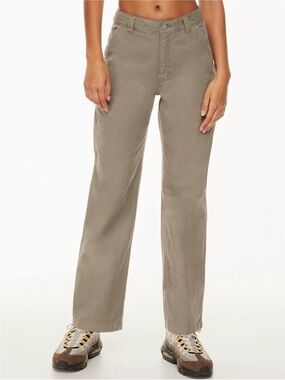 Aritzia Wide-Leg Utility Pants - Taupe